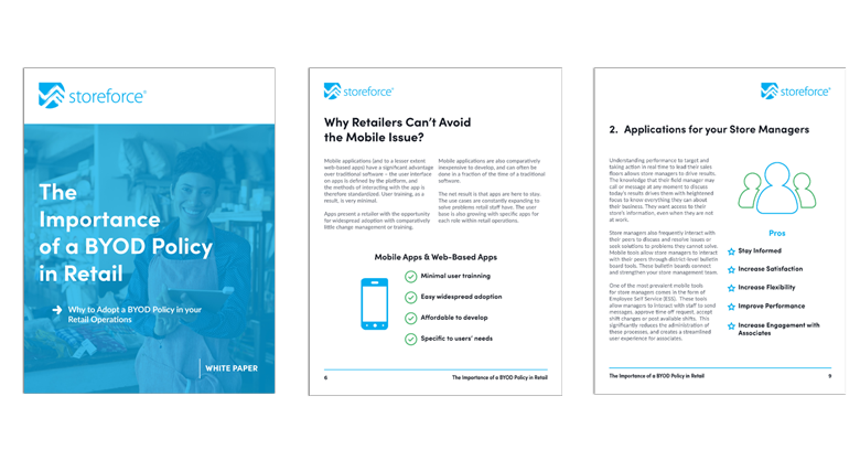 White Paper Cover of The Importance of a BYOD Policy in Retail